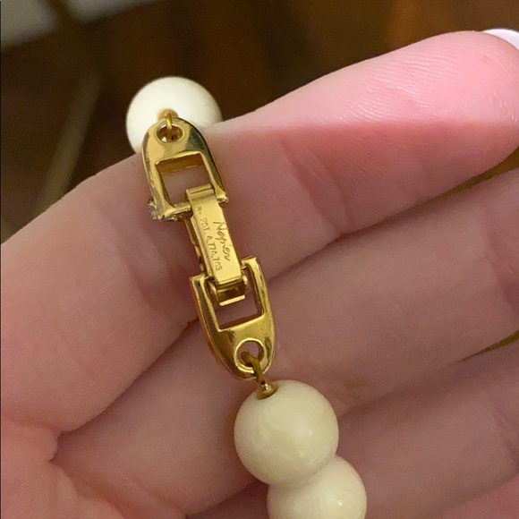 Napier Graduating White Beaded Necklace - Picture 9 of 11